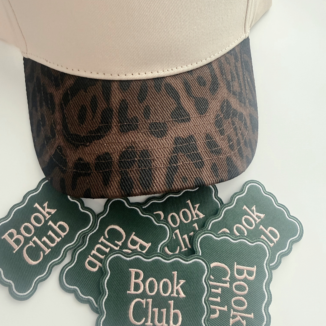 3" Book Club -  Embroidered Hat Patch
