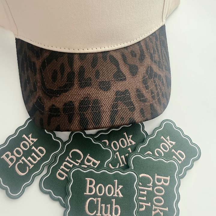 3" Book Club -  Embroidered Hat Patch