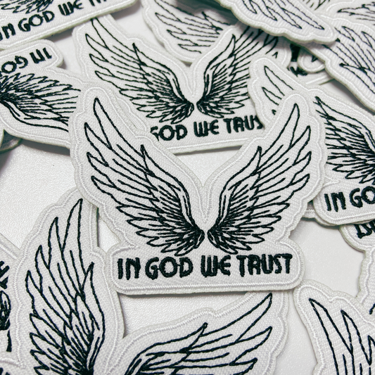 2.5" In God We Trust - Embroidered Hat Patch