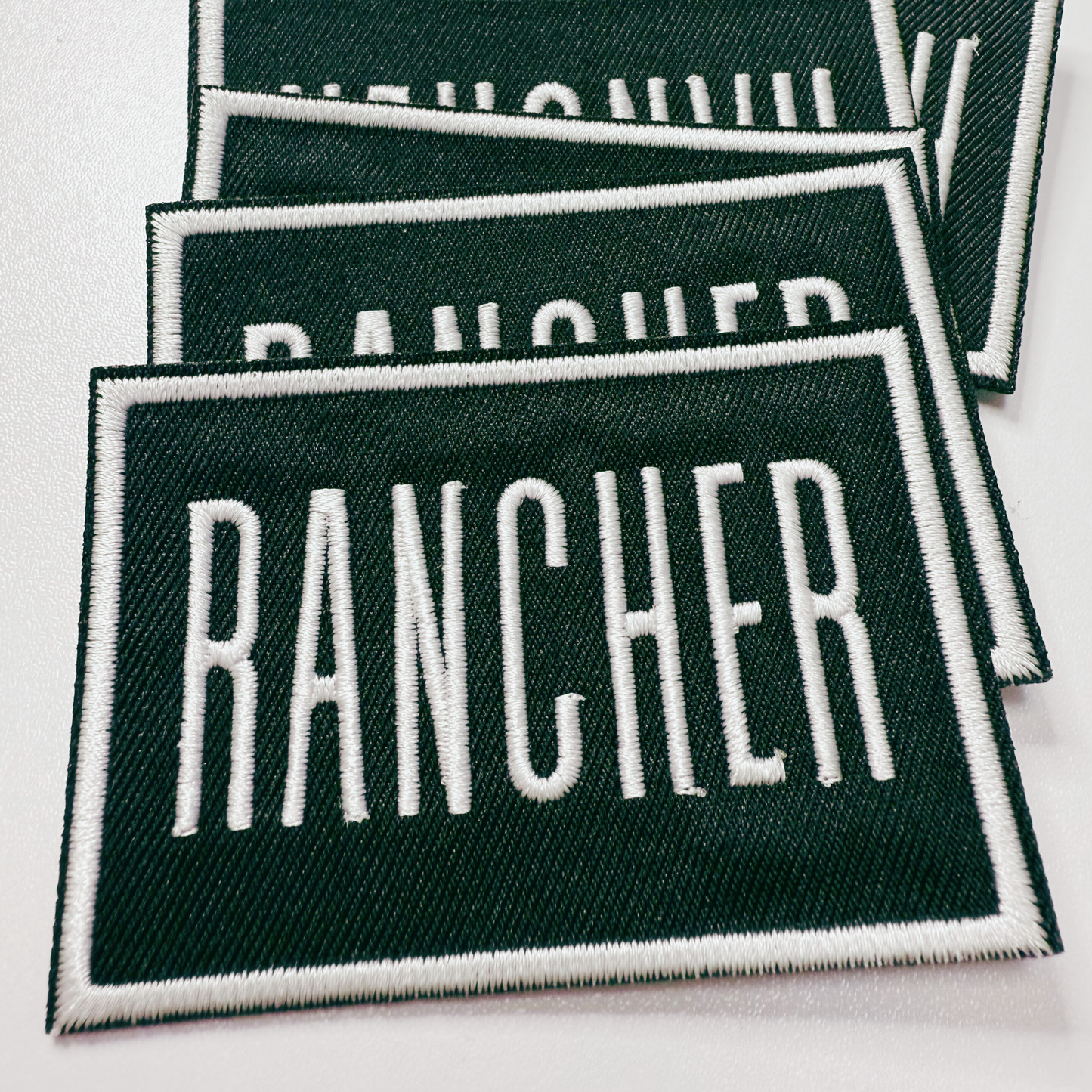3"  RANCHER -  Embroidered Hat Patch