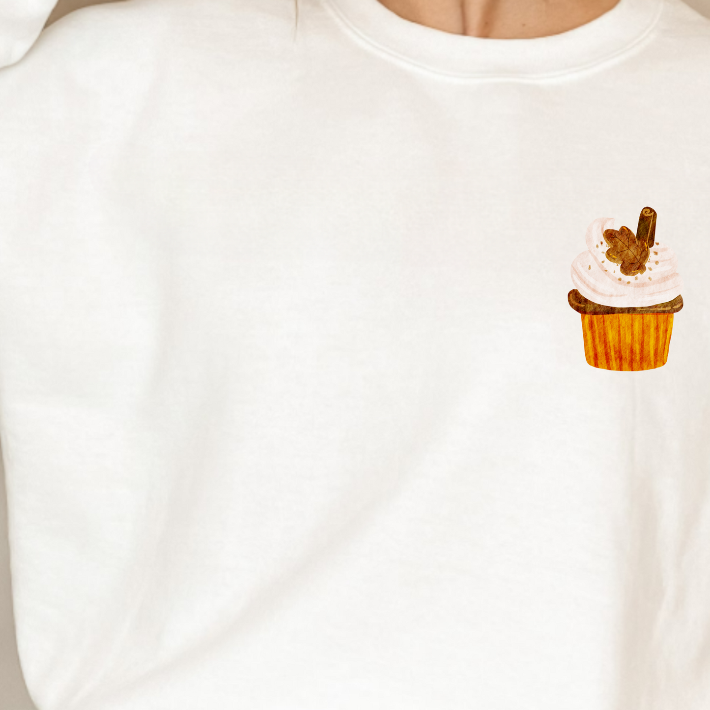 (Shirt not included) Spiced Cupcake POCKET - Clear Film Transfer