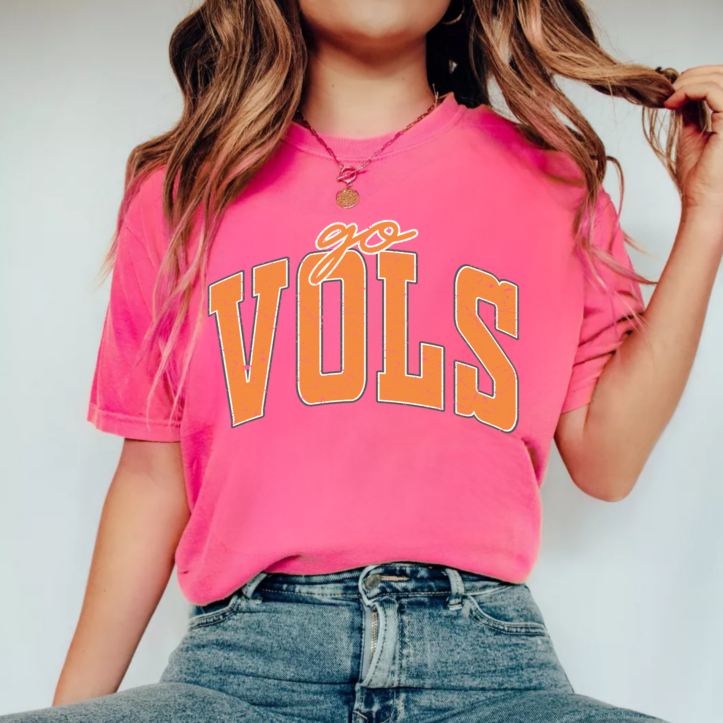 (shirt not included) GO VOLS Tennessee - Clear Film Transfer
