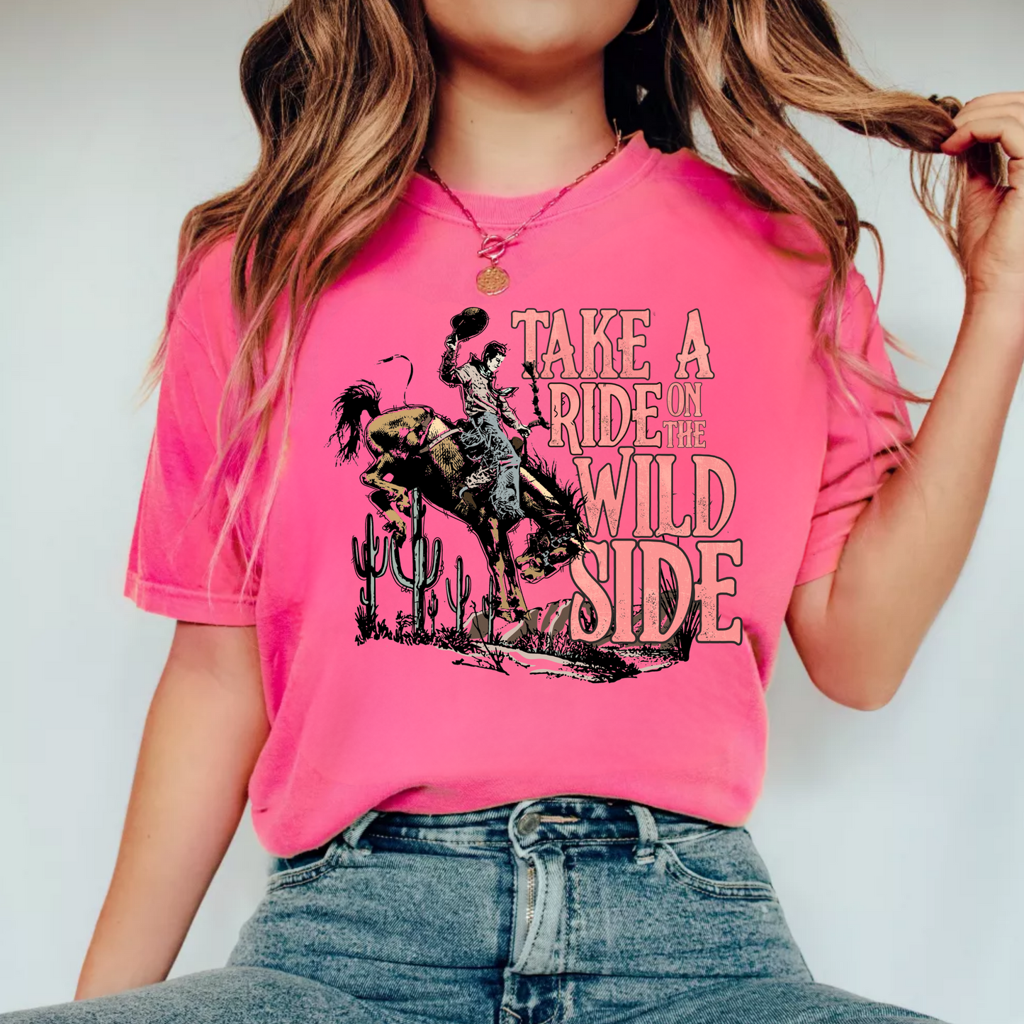 (Shirt Not Included) Take a Ride on the Wild Side - Clear Film Transfer