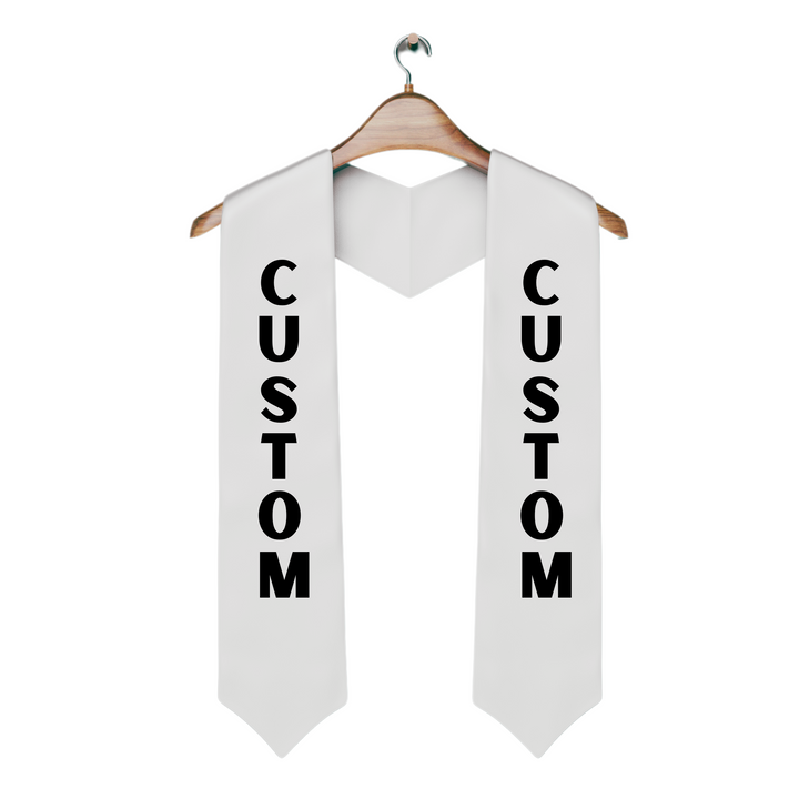 CUSTOM Graduation / Senior Night Stole - TAT 7-10 Business days (Case of 10)