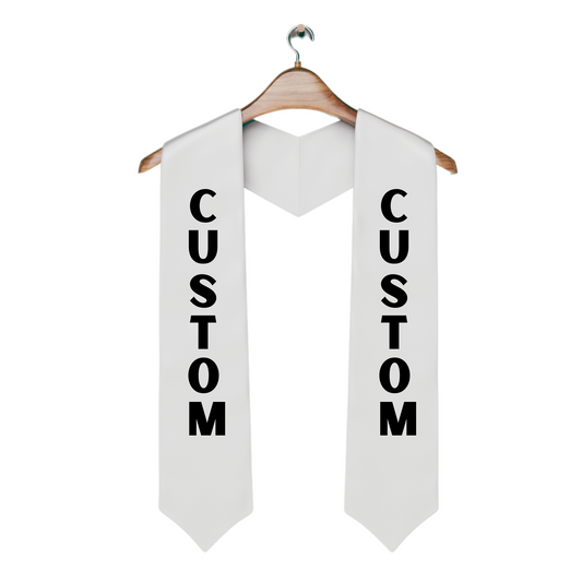 CUSTOM Graduation / Senior Night Stole - TAT 7-10 Business days (Case of 10)