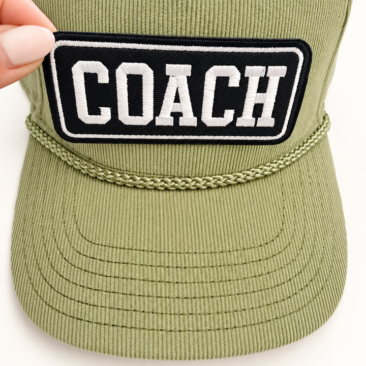 4" COACH  -  Embroidered Hat Patch