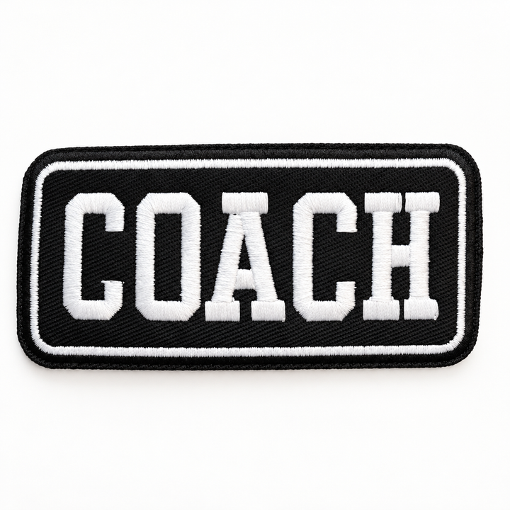 4" COACH  -  Embroidered Hat Patch