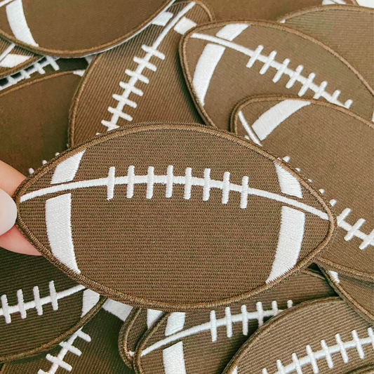 3" Football - Embroidered Hat Patch