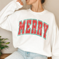 (shirt not included) MERRY Red & Green -  Matte Clear Film Transfer