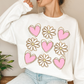 Hearts & Flowers Graphic Sweatshirt